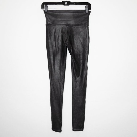 Spanx Faux Leather Leggings Black J29 - Picture 5 of 9